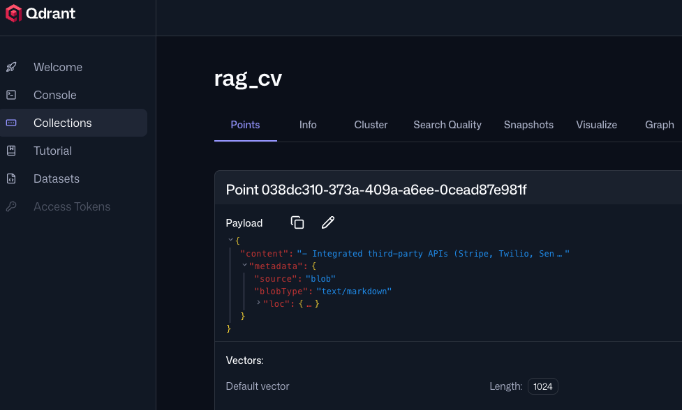 Qdrant embedding
